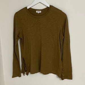 Goldie Women's Olive Long Sleeve Top